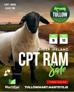 CPT Ram Sale 2024 viewing date (July 8th) and online sale details (July 9th to 11th)